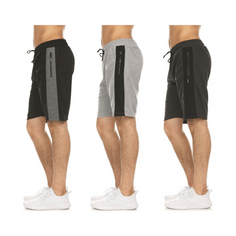 Men's Moisture-Wicking Shorts with Zipper Pockets (3-Pack)  product
